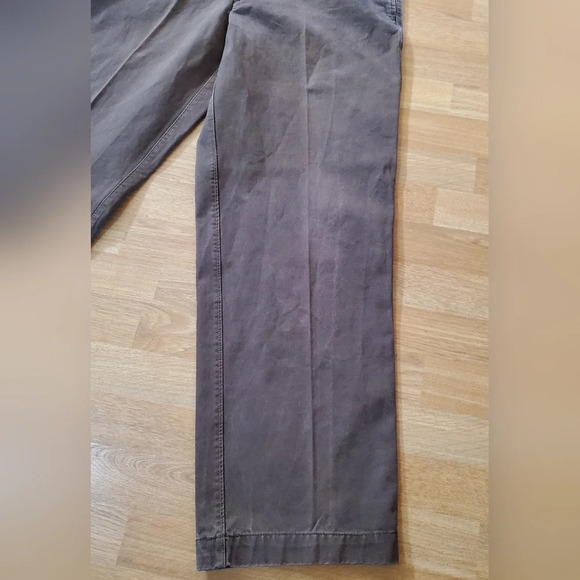TIMBERLAND Chino FLAT FRONT Cotton Canvas PANTS Mens‎ 34×32 Brown - Picture 2 of 12